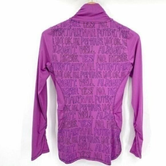 Title Nine Pink Graphic Inspiration Barbie 1/4 Zip XS Running Paradigm Pullover - Picture 1 of 11